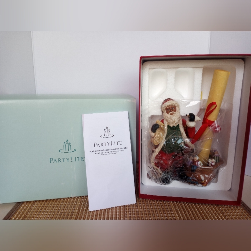 PartyLite "Checking His List" Tealight Holder